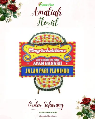 Bunga Papan Congratulation di Lawatan